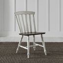 The appearance of Al Fresco Slat Back Side Chair Set of 2 In Graphite and White designed by Liberty in the transitional interior design. This graphite/white piece of furniture was selected by 1StopBedrooms from Al Fresco Collection to add a touch of cosiness and style into your home. Sku: 741-C1500S. Material: Solid Rubberwood.