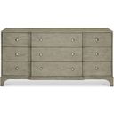 The appearance of Albion Dresser designed by Bernhardt in the traditional interior design. This pewter piece of furniture was selected by 1StopBedrooms from Albion Collection to add a touch of cosiness and style into your home. Sku: 311052. Material: Wood.