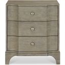 The appearance of Albion Nightstand - 26.5" designed by Bernhardt in the traditional interior design. This pewter piece of furniture was selected by 1StopBedrooms from Albion Collection to add a touch of cosiness and style into your home. Sku: 311220. Material: Wood.