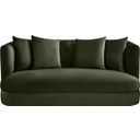 The appearance of Alder Velvet Loveseat In Green Velvet designed by Meridian in the modern / contemporary interior design. This green velvet piece of furniture  was selected by 1StopBedrooms from Alder Collection to add a touch of cosiness and style into your home. Sku: 699Green-L. Material: Velvet.