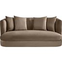 The appearance of Alder Velvet Loveseat In Taupe designed by Meridian in the modern / contemporary interior design. This taupe piece of furniture  was selected by 1StopBedrooms from Alder Collection to add a touch of cosiness and style into your home. Sku: 699Taupe-L. Material: Velvet.