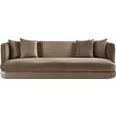 The appearance of Alder Velvet Sofa In Taupe designed by Meridian in the modern / contemporary interior design. This taupe piece of furniture  was selected by 1StopBedrooms from Alder Collection to add a touch of cosiness and style into your home. Sku: 699Taupe-S. Material: Velvet.