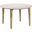The appearance of Aldis Round Marble Top Coffee Table White and Natural designed by Coaster in the transitional interior design. This white piece of furniture  was selected by 1StopBedrooms from Aldis Collection to add a touch of cosiness and style into your home. Sku: 703718. Material: Wood.