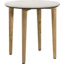The appearance of Aldis Round Marble Top End Table White and Natural designed by Coaster in the transitional interior design. This white piece of furniture  was selected by 1StopBedrooms from Aldis Collection to add a touch of cosiness and style into your home. Sku: 703717. Material: Wood.