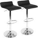 The appearance of Ale Contemporary Adjustable Barstool In Black Pu Leather - Set Of 2 designed by Lumisource in the modern / contemporary interior design. This black piece of furniture was selected by 1StopBedrooms from Ale Collection to add a touch of cosiness and style into your home. Sku: BS-ALE BK2. Material: Metal.