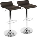 The appearance of Ale Contemporary Adjustable Barstool In Brown Pu Leather - Set Of 2 designed by Lumisource in the modern / contemporary interior design. This brown piece of furniture  was selected by 1StopBedrooms from Ale Collection to add a touch of cosiness and style into your home. Sku: BS-ALE BN2. Material: Metal.
