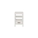 The appearance of Alexander Chairside Table In White designed by Aspenhome in the transitional interior design. This white piece of furniture  was selected by 1StopBedrooms from Alexander Collection to add a touch of cosiness and style into your home. Sku: I3014-9130-WHI. Material: Wood.