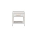 The appearance of Alexander End Table In White designed by Aspenhome in the transitional interior design. This white piece of furniture  was selected by 1StopBedrooms from Alexander Collection to add a touch of cosiness and style into your home. Sku: I3014-9140-WHI. Material: Wood.