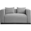 The appearance of Alfie Linen Textured Fabric Loveseat In Grey designed by Meridian in the modern / contemporary interior design. This grey piece of furniture was selected by 1StopBedrooms from Alfie Collection to add a touch of cosiness and style into your home. Sku: 642Grey-L. Material: Rubberwood.