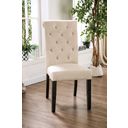 The appearance of Alfred Side Chair Set of 2 In Antique Black and Ivory designed by Furniture of America in the rustic / southwestern interior design. This antique black and ivory piece of furniture was selected by 1StopBedrooms from Alfred Collection to add a touch of cosiness and style into your home. Sku: CM3735IV-SC-2PK. Material: Wood.