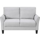 The appearance of Aliana Loveseat In Gray designed by Homelegance in the transitional interior design. This gray piece of furniture was selected by 1StopBedrooms from Aliana Collection to add a touch of cosiness and style into your home. Sku: 9519GRY-2. Material: Textured.