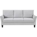 The appearance of Aliana Sofa In Gray designed by Homelegance in the transitional interior design. This gray piece of furniture was selected by 1StopBedrooms from Aliana Collection to add a touch of cosiness and style into your home. Sku: 9519GRY-3. Material: Textured.
