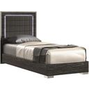 The appearance of Alice Twin Platform Bed In Pattern Grey designed by J&M in the modern / contemporary interior design. This grey piece of furniture was selected by 1StopBedrooms from Alice Glossy Gray Collection to add a touch of cosiness and style into your home. Sku: 15546-T. Bed Type: Platform Bed. Bed Size: Twin.