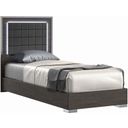 The appearance of Alice Twin Platform Bed In Matte Grey designed by J&M in the modern / contemporary interior design. This matte piece of furniture was selected by 1StopBedrooms from Alice Matte Gray Collection to add a touch of cosiness and style into your home. Sku: 15544-T. Bed Type: Platform Bed. Bed Size: Twin.