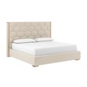 Alisha King Platform Bed In Meg Taupe