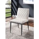 The appearance of Alisha Side Chair Set of 2 In Black and Ivory designed by Furniture of America in the modern / contemporary interior design. This black/ivory piece of furniture  was selected by 1StopBedrooms from Alisha Collection to add a touch of cosiness and style into your home. Sku: FOA3799SC-2PK. Material: Wood.