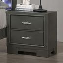 The appearance of Alison Night Stand In Dark Walnut designed by Furniture of America in the modern / contemporary interior design. This dark walnut piece of furniture was selected by 1StopBedrooms from Alison Collection to add a touch of cosiness and style into your home. Sku: CM7416GY-N. Material: Wood.