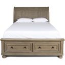 Allegra California King Storage Bed In Pewter