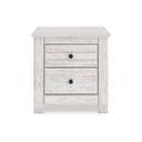 The appearance of Allihauser Nightstand In White Wash designed by Signature Design by Ashley in the transitional interior design. This white wash piece of furniture  was selected by 1StopBedrooms from Allihauser Collection to add a touch of cosiness and style into your home. Sku: NCB1171-92. Material: Wood.