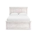 The appearance of Allihauser Queen Panel Storage Bed In White Wash designed by Signature Design by Ashley in the transitional interior design. This white wash piece of furniture was selected by 1StopBedrooms from Allihauser Collection to add a touch of cosiness and style into your home. Sku: B100-13;NCB1171-54;NCB1171-57;NCB1171-60;NCB1171-95. Bed Type: Panel Bed. Bed Size: Queen.
