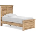 The appearance of Allihauser Twin Panel Bed In Tan designed by Signature Design by Ashley in the transitional interior design. This tan piece of furniture  was selected by 1StopBedrooms from Allihauser Collection to add a touch of cosiness and style into your home. Sku: NCB1170-52;NCB1170-53;NCB1170-83. Bed Type: Panel Bed. Bed Size: Twin.