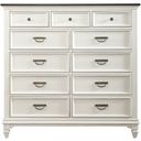 The appearance of Allyson Park 11 Drawer Chesser designed by Liberty in the country / farmhouse interior design. This white piece of furniture was selected by 1StopBedrooms from Allyson Park Collection to add a touch of cosiness and style into your home. Sku: 417-BR32. Material: Solid Pine.