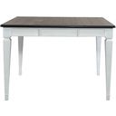 The appearance of Allyson Park Counter Height Leg Table designed by Liberty in the country / farmhouse interior design. This white piece of furniture was selected by 1StopBedrooms from Allyson Park Collection to add a touch of cosiness and style into your home. Sku: 417-GT5454. Table Top Shape: Square. Material: Poplar. Size: 54" x 54".
