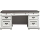The appearance of Allyson Park Credenza In Charcoal and White designed by Liberty in the country / farmhouse interior design. This charcoal and white piece of furniture was selected by 1StopBedrooms from Allyson Park Collection to add a touch of cosiness and style into your home. Sku: 417-HO120B;417-HO120T. Material: Solid Pine.