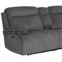 The appearance of Alpine Power Left Arm Facing Zero Gravity Recliner with Power Headrest In Airy Midnight designed by Parker House in the modern / contemporary interior design. This airy midnight piece of furniture was selected by 1StopBedrooms from Alpine Collection to add a touch of cosiness and style into your home. Sku: MALP#811LPHZ-AIMD. Material: Polyester.