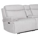 The appearance of Alpine Power Left Arm Facing Zero Gravity Recliner with Power Headrest In Airy Snow designed by Parker House in the modern / contemporary interior design. This airy snow piece of furniture was selected by 1StopBedrooms from Alpine Collection to add a touch of cosiness and style into your home. Sku: MALP#811LPHZ-AISN. Material: Polyester.