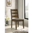 The appearance of Alston Ladder Back Dining Side Chairs Knotty Nutmeg and Brown Set of 2 designed by Coaster in the country / farmhouse interior design. This nutmeg piece of furniture  was selected by 1StopBedrooms from Alston Collection to add a touch of cosiness and style into your home. Sku: 106382. Material: Wood.