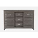 The appearance of Altamonte 54 Inch Server with Sliding Doors In Brushed Grey designed by Jofran in the modern / contemporary interior design. This brushed grey piece of furniture  was selected by 1StopBedrooms from Altamonte Collection to add a touch of cosiness and style into your home. Sku: 1855-54. Material: Acacia.
