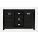 The appearance of Altamonte 54 Inch Server with Sliding Doors In Dark Charcoal designed by Jofran in the modern / contemporary interior design. This dark charcoal piece of furniture  was selected by 1StopBedrooms from Altamonte Collection to add a touch of cosiness and style into your home. Sku: 1851-54. Material: Acacia.