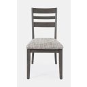 The appearance of Altamonte Upholstered Ladderback Chair Set of 2 In Brushed Grey designed by Jofran in the modern / contemporary interior design. This brushed grey piece of furniture  was selected by 1StopBedrooms from Altamonte Collection to add a touch of cosiness and style into your home. Sku: 1855-420KD. Material: Acacia.
