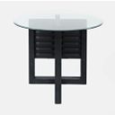 The appearance of Altamonte 48 Inch Round Counter Height Table with Glass Top In Dark Charcoal designed by Jofran in the modern / contemporary interior design. This dark charcoal piece of furniture was selected by 1StopBedrooms from Altamonte Collection to add a touch of cosiness and style into your home. Sku: 1851-50B;G-48RD. Table Top Shape: Round. Size: 48". Material: Acacia.