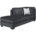 The appearance of Altari LAF Corner Chaise In Slate designed by Signature Design by Ashley in the modern / contemporary interior design. This slate piece of furniture was selected by 1StopBedrooms from Altari Collection to add a touch of cosiness and style into your home. Sku: 8721316. Material: Fabric.