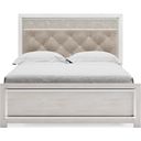 The appearance of Altyra Queen Panel Bed In White designed by Signature Design by Ashley in the modern / contemporary interior design. This white piece of furniture was selected by 1StopBedrooms from Altyra Collection to add a touch of cosiness and style into your home. Sku: B100-13;B2640-54;B2640-57;B2640-95. Bed Type: Panel Bed. Material: Fabric. Bed Size: Queen.