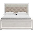The appearance of Altyra White Queen Panel Bed designed by Signature Design by Ashley in the modern / contemporary interior design. This white piece of furniture was selected by 1StopBedrooms from Altyra Collection to add a touch of cosiness and style into your home. Sku: B2640-54;B2640-57;B2640-96. Bed Type: Panel Bed. Material: Fabric. Bed Size: Queen.