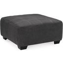 The appearance of Ambee Accent Ottoman In Slate designed by Signature Design by Ashley in the modern / contemporary interior design. This slate piece of furniture was selected by 1StopBedrooms from Ambee Collection to add a touch of cosiness and style into your home. Sku: 2862008. Material: Fabric.