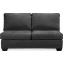 The appearance of Ambee Armless Loveseat In Slate designed by Signature Design by Ashley in the modern / contemporary interior design. This slate piece of furniture was selected by 1StopBedrooms from Ambee Collection to add a touch of cosiness and style into your home. Sku: 2862034. Material: Fabric.
