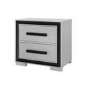 Amelia Nightstand In Black And Light Grey