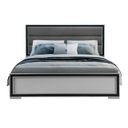 Amelia Queen Bed With Led In Black And Light Grey