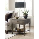 The appearance of American Drew Emporium Carmine Drawer End Table designed by American Drew in the transitional interior design. This dark stain piece of furniture  was selected by 1StopBedrooms from Emporium Collection to add a touch of cosiness and style into your home. Sku: 012-915. Material: Wood.