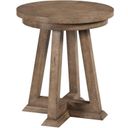 The appearance of Evans Chairside Table In Warm Rustic Gray designed by American Drew in the transitional interior design. This warm rustic gray piece of furniture was selected by 1StopBedrooms from Skyline Collection to add a touch of cosiness and style into your home. Sku: 010-916. Material: Wood.