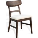 The appearance of American Modern Dining Chair with Cushion Seat Set of 2 In Walnut designed by Sunny Designs in the transitional interior design. This walnut piece of furniture was selected by 1StopBedrooms from American Modern Collection to add a touch of cosiness and style into your home. Sku: 1422WL. Material: Solid Wood.