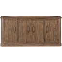 The appearance of Americana Four-Door Buffet In Medium Wood designed by Hooker in the transitional interior design. This medium wood piece of furniture was selected by 1StopBedrooms from Americana Collection to add a touch of cosiness and style into your home. Sku: 7050-75900-85. Material: Oak Veneer.