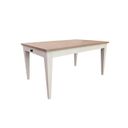 The appearance of Americana Modern 60 Inch Rectangular Dining Table With Extends To 78 Inch Leaf designed by Parker House in the rustic / southwestern interior design. This cotton piece of furniture  was selected by 1StopBedrooms from Americana Collection to add a touch of cosiness and style into your home. Sku: DAME#60RECT-COT. Material: Wood Veneer. Table Top Shape: Rectangular. Size: 38" x 60".