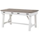 The appearance of Americana Modern Cotton 60 Inch Writing Desk designed by Parker House in the traditional interior design. This white and brown piece of furniture was selected by 1StopBedrooms from Americana Modern Collection to add a touch of cosiness and style into your home. Sku: AME#360D-COT. Material: Poplar Solid.