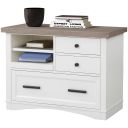 The appearance of Americana Modern Cotton Functional File Cabinet With Power Center designed by Parker House in the traditional interior design. This white and brown piece of furniture was selected by 1StopBedrooms from Americana Modern Collection to add a touch of cosiness and style into your home. Sku: AME#342F-COT. Material: Poplar Solid.