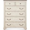 Americana 46 Inch Six-Drawer Chest In White